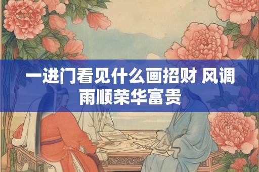 一进门看见什么画招财 风调雨顺荣华富贵