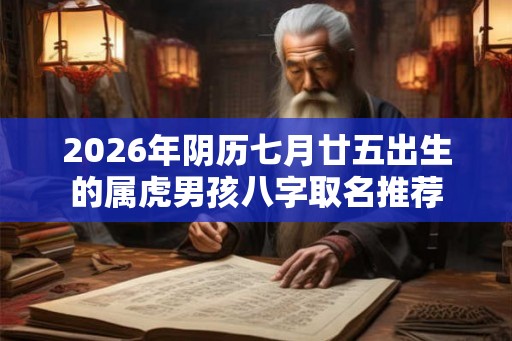2026年阴历七月廿五出生的属虎男孩八字取名推荐 2026年阴历七月廿五出生的属虎男孩八字取名推荐