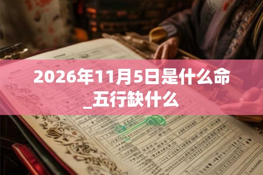 2026年11月5日是什么命_五行缺什么