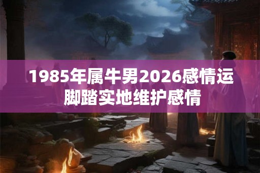 1985年属牛男2026感情运 脚踏实地维护感情 1985年属牛男2026感情运 脚踏实地维护感情