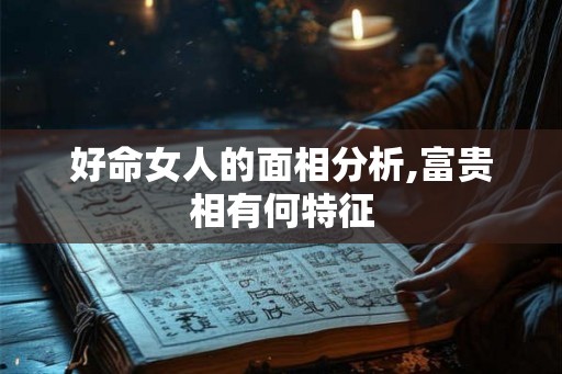 好命女人的面相分析,富贵相有何特征