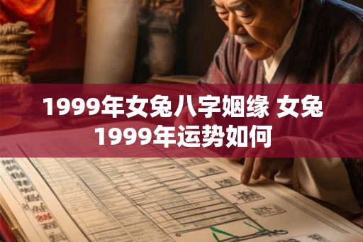 1999年女兔八字姻缘 女兔1999年运势如何