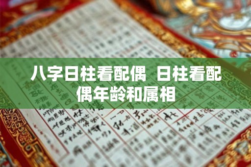 八字日柱看配偶  日柱看配偶年龄和属相