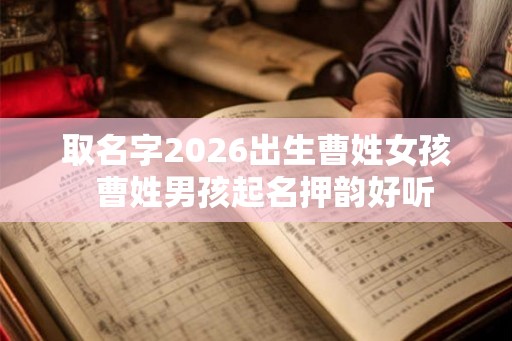 取名字2026出生曹姓女孩  曹姓男孩起名押韵好听