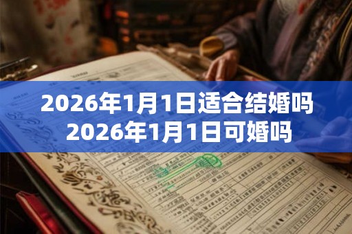 2026年1月1日适合结婚吗 2026年1月1日可婚吗