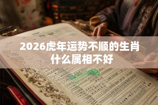 2026虎年运势不顺的生肖  什么属相不好