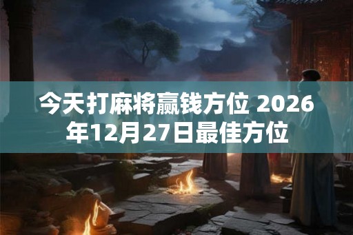 今天打麻将赢钱方位 2026年12月27日最佳方位