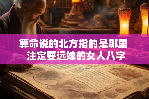 算命说的北方指的是哪里  注定要远嫁的女人八字
