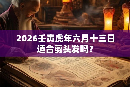 2026壬寅虎年六月十三日适合剪头发吗？