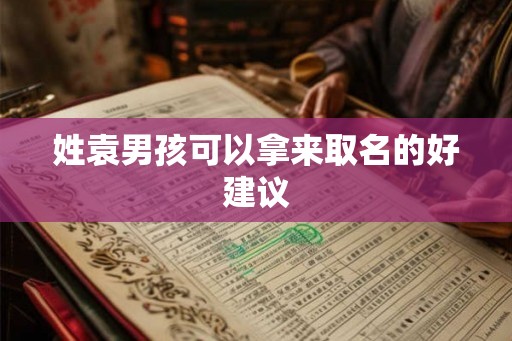 姓袁男孩可以拿来取名的好建议 姓袁男孩可以拿来取名的好建议