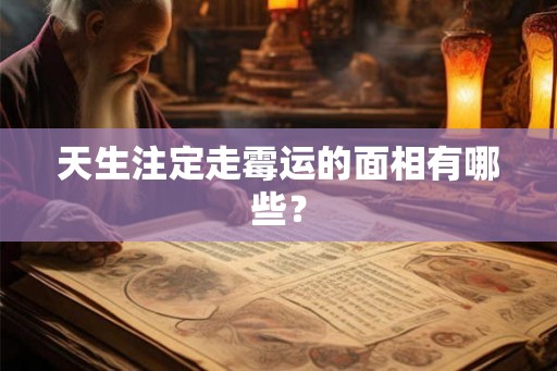 天生注定走霉运的面相有哪些? 天生注定走霉运的面相有哪些?
