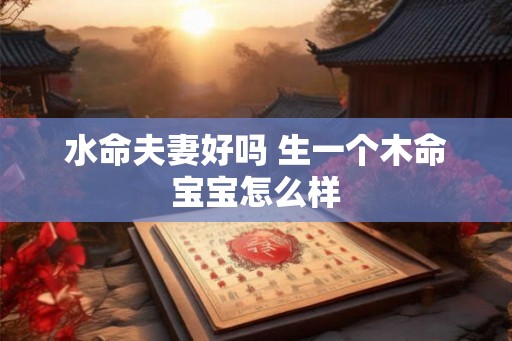 水命夫妻好吗 生一个木命宝宝怎么样
