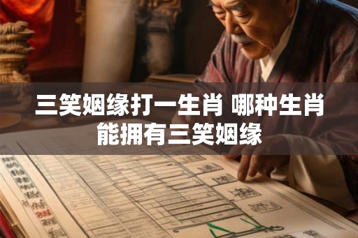 三笑姻缘打一生肖 哪种生肖能拥有三笑姻缘