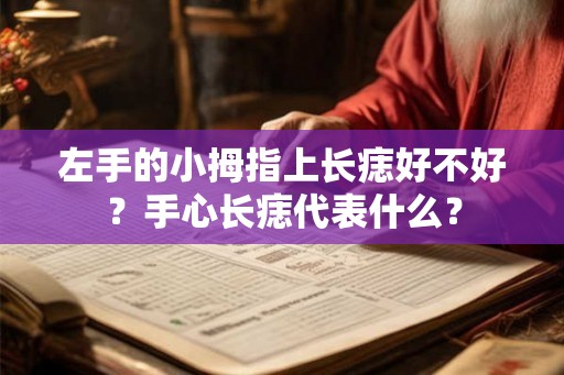 左手的小拇指上长痣好不好？手心长痣代表什么？