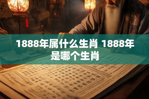 1888年属什么生肖 1888年是哪个生肖