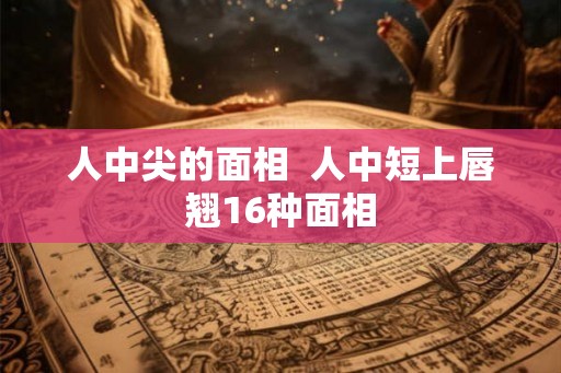 人中尖的面相  人中短上唇翘16种面相
