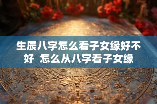 生辰八字怎么看子女缘好不好  怎么从八字看子女缘
