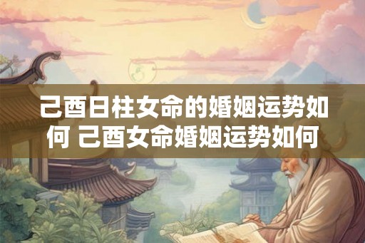 己酉日柱女命的婚姻运势如何 己酉女命婚姻运势如何