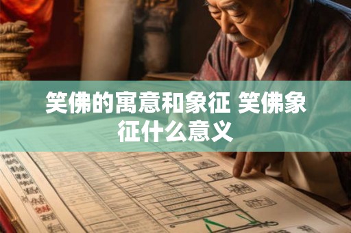 笑佛的寓意和象征 笑佛象征什么意义