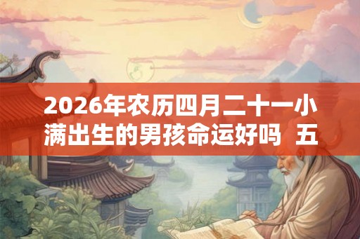 2026年农历四月二十一小满出生的男孩命运好吗  五行如何