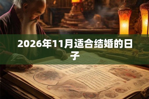 2026年11月适合结婚的日子