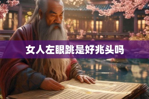 女人左眼跳是好兆头吗