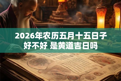 2026年农历五月十五日子好不好 是黄道吉日吗