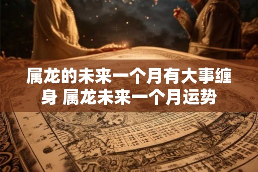 属龙的未来一个月有大事缠身 属龙未来一个月运势