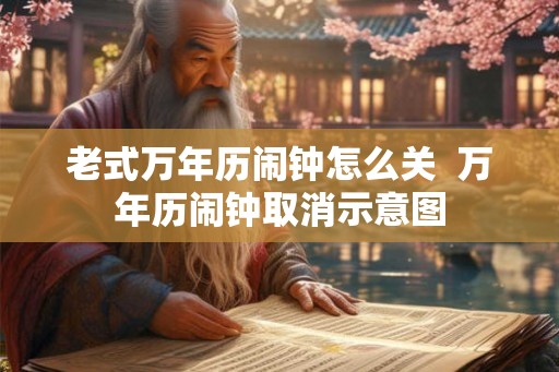 老式万年历闹钟怎么关  万年历闹钟取消示意图