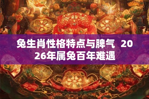 兔生肖性格特点与脾气  2026年属兔百年难遇