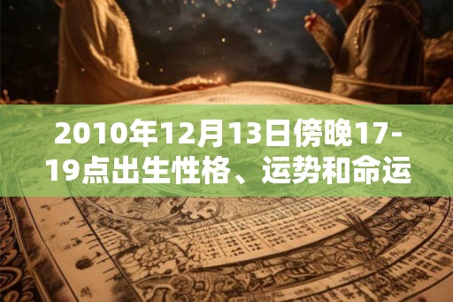 2010年12月13日傍晚17-19点出生性格、运势和命运