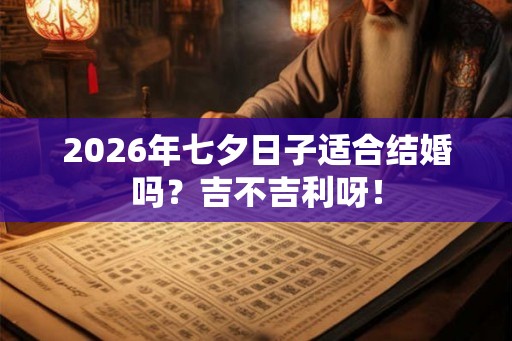 2026年七夕日子适合结婚吗?吉不吉利呀! 2026年七夕日子适合结婚吗?吉不吉利呀!