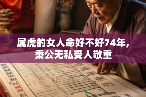 属虎的女人命好不好74年,秉公无私受人敬重