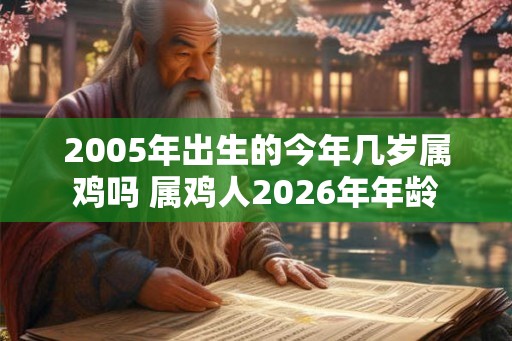 2005年出生的今年几岁属鸡吗 属鸡人2026年年龄