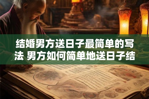 结婚男方送日子最简单的写法 男方如何简单地送日子结婚