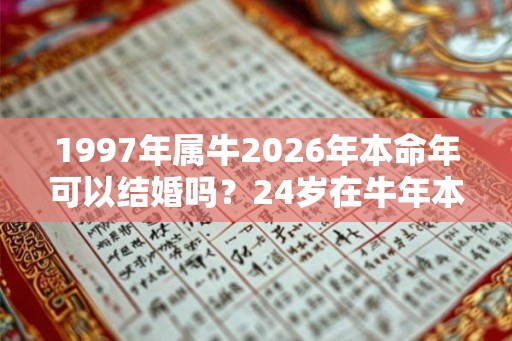 1997年属牛2026年本命年可以结婚吗？24岁在牛年本命年结婚会怎样？