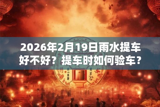 2026年2月19日雨水提车好不好？提车时如何验车？