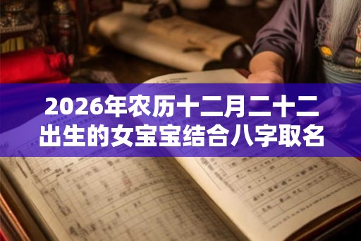 2026年农历十二月二十二出生的女宝宝结合八字取名大全