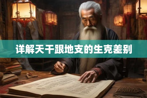 详解天干跟地支的生克差别 详解天干跟地支的生克差别
