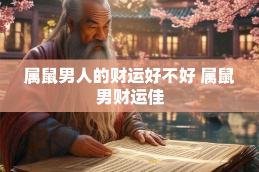 属鼠男人的财运好不好 属鼠男财运佳