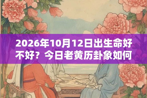 2026年10月12日出生命好不好?今日老黄历卦象如何? 2026年10月12日出生命好不好?今日老黄历卦象如何?