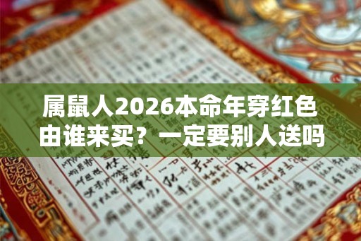 属鼠人2026本命年穿红色由谁来买？一定要别人送吗？