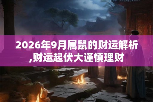 2026年9月属鼠的财运解析,财运起伏大谨慎理财
