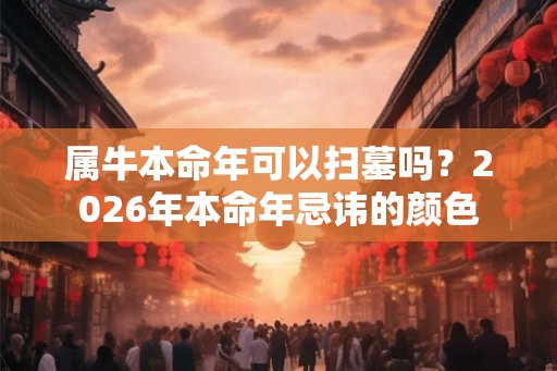属牛本命年可以扫墓吗？2026年本命年忌讳的颜色