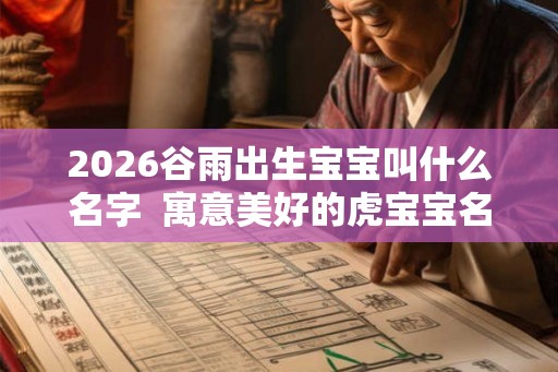 2026谷雨出生宝宝叫什么名字 寓意美好的虎宝宝名字 2026谷雨出生宝宝叫什么名字 寓意美好的虎宝宝名字