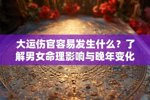 大运伤官容易发生什么？了解男女命理影响与晚年变化