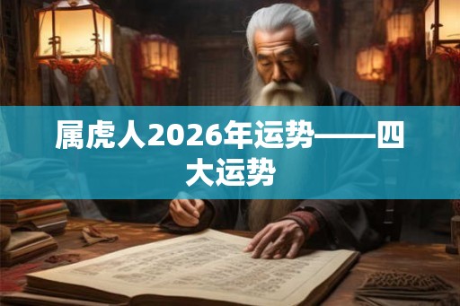 属虎人2026年运势——四大运势