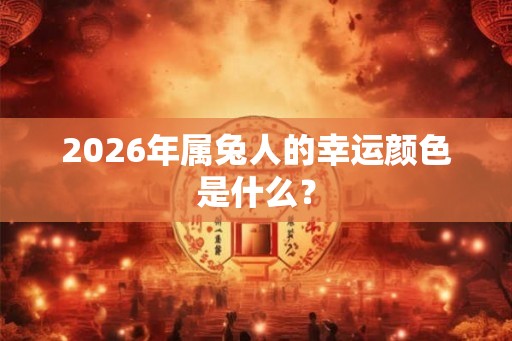 2026年属兔人的幸运颜色是什么？
