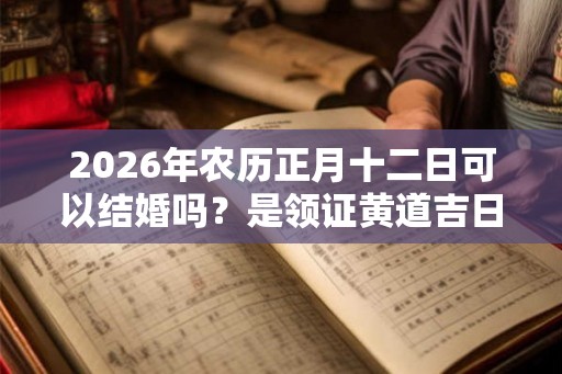 2026年农历正月十二日可以结婚吗？是领证黄道吉日吗？