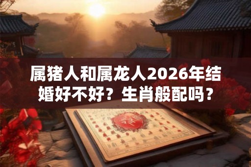 属猪人和属龙人2026年结婚好不好?生肖般配吗? 属猪人和属龙人2026年结婚好不好?生肖般配吗?